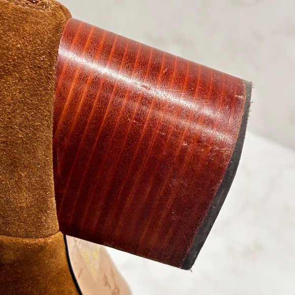 J.Crew Sadie Suede Ankle Boots - Dark Pecan - Stacked Heel - US 11 - With Box - Picture 8 of 13